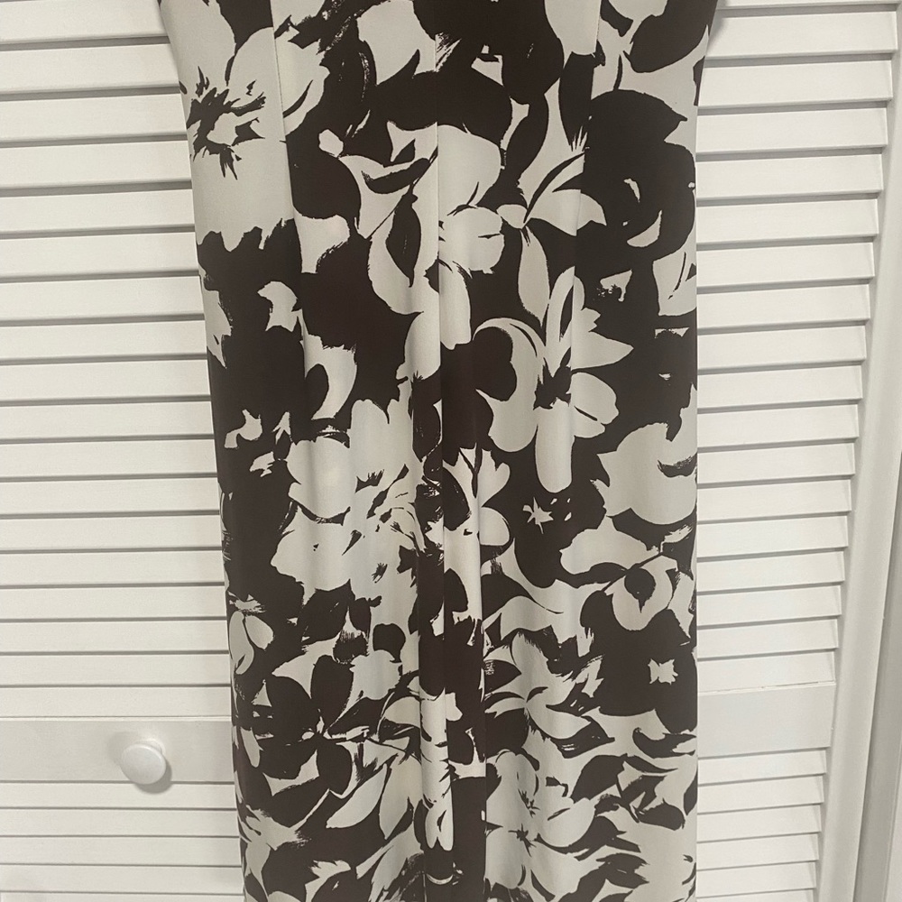 Lauren Ralph Lauren Body Con Dress Brown and Beige Size 4 - Picture 8 of 13